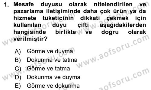 Marka İletişimi Tasarımı ve Uygulamaları Dersi 2025 - 2026 Yılı (Final) Dönem Sonu Sınav Soruları 1. Soru