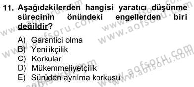 Reklamda Yaratıcılık ve Yazarlık Dersi 2012 - 2013 Yılı (Vize) Ara Sınav Soruları 11. Soru