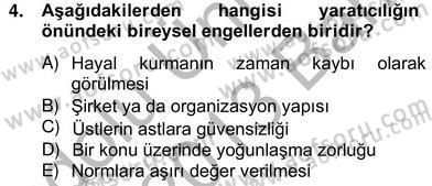 Reklamda Yaratıcılık ve Yazarlık Dersi 2012 - 2013 Yılı (Vize) Ara Sınav Soruları 4. Soru