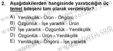 Reklamda Yaratıcılık ve Yazarlık Dersi 2012 - 2013 Yılı (Final) Dönem Sonu Sınav Soruları 2. Soru