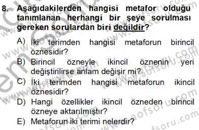 Reklamda Yaratıcılık ve Yazarlık Dersi 2012 - 2013 Yılı (Final) Dönem Sonu Sınav Soruları 8. Soru