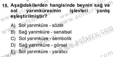 Reklamda Yaratıcılık ve Yazarlık Dersi 2013 - 2014 Yılı (Vize) Ara Sınav Soruları 15. Soru