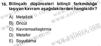 Reklamda Yaratıcılık ve Yazarlık Dersi 2013 - 2014 Yılı (Vize) Ara Sınav Soruları 16. Soru