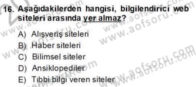 Reklamda Yaratıcılık ve Yazarlık Dersi 2013 - 2014 Yılı (Final) Dönem Sonu Sınav Soruları 16. Soru