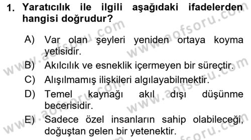 Reklamda Yaratıcılık ve Yazarlık Dersi 2015 - 2016 Yılı (Final) Dönem Sonu Sınav Soruları 1. Soru