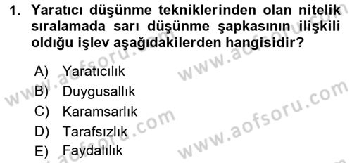 Reklamda Yaratıcılık ve Yazarlık Dersi 2016 - 2017 Yılı (Final) Dönem Sonu Sınav Soruları 1. Soru