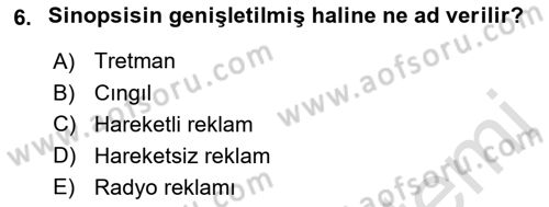 Reklamda Yaratıcılık ve Yazarlık Dersi 2016 - 2017 Yılı (Final) Dönem Sonu Sınav Soruları 6. Soru