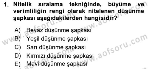 Reklamda Yaratıcılık ve Yazarlık Dersi 2017 - 2018 Yılı 3 Ders Sınav Soruları 1. Soru