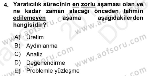 Reklamda Yaratıcılık ve Yazarlık Dersi 2017 - 2018 Yılı (Final) Dönem Sonu Sınav Soruları 4. Soru