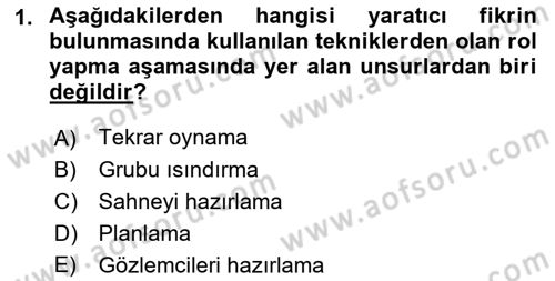 Reklamda Yaratıcılık ve Yazarlık Dersi 2018 - 2019 Yılı (Final) Dönem Sonu Sınav Soruları 1. Soru