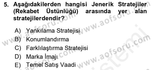 Reklamda Yaratıcılık ve Yazarlık Dersi 2018 - 2019 Yılı (Final) Dönem Sonu Sınav Soruları 5. Soru