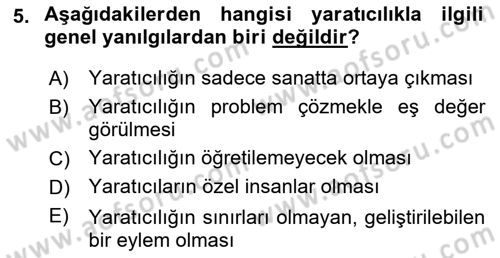 Reklamda Yaratıcılık ve Yazarlık Dersi 2018 - 2019 Yılı Yaz Okulu Sınav Soruları 5. Soru