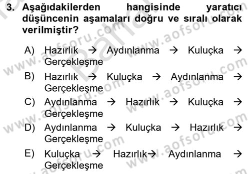 Reklamda Yaratıcılık ve Yazarlık Dersi 2021 - 2022 Yılı (Final) Dönem Sonu Sınav Soruları 3. Soru