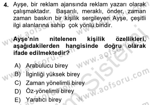 Reklamda Yaratıcılık ve Yazarlık Dersi 2021 - 2022 Yılı (Final) Dönem Sonu Sınav Soruları 4. Soru