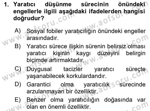 Reklamda Yaratıcılık ve Yazarlık Dersi 2023 - 2024 Yılı (Final) Dönem Sonu Sınav Soruları 1. Soru