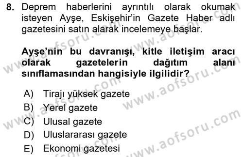 Reklamda Yaratıcılık ve Yazarlık Dersi 2024 - 2025 Yılı (Final) Dönem Sonu Sınav Soruları 8. Soru