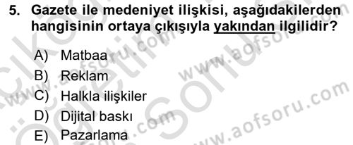 Reklamda Yaratıcılık ve Yazarlık Dersi 2025 - 2026 Yılı (Final) Dönem Sonu Sınav Soruları 5. Soru