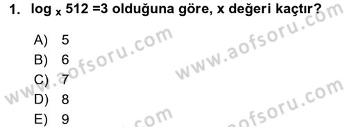 Genel Matematik Dersi 2016 - 2017 Yılı 3 Ders Sınav Soruları 1. Soru