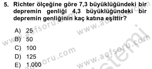 Genel Matematik Dersi 2018 - 2019 Yılı 3 Ders Sınav Soruları 5. Soru
