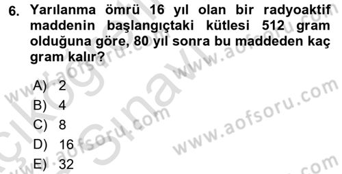 Genel Matematik Dersi 2018 - 2019 Yılı 3 Ders Sınav Soruları 6. Soru