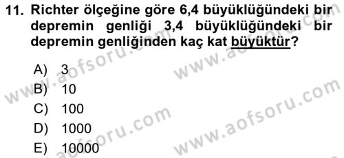 Matematik 1 Dersi 2021 - 2022 Yılı Yaz Okulu Sınav Soruları 11. Soru