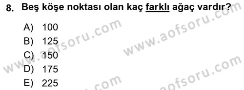 Matematik 1 Dersi 2023 - 2024 Yılı (Final) Dönem Sonu Sınav Soruları 8. Soru