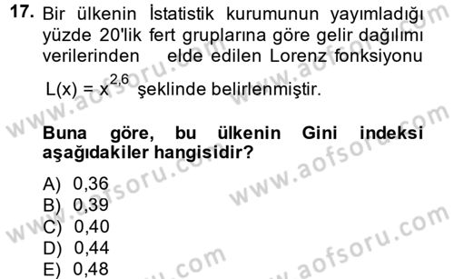 Matematik 2 Dersi 2013 - 2014 Yılı (Vize) Ara Sınav Soruları 17. Soru