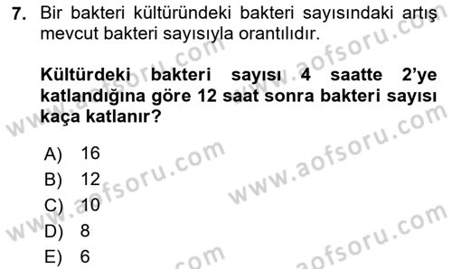 Matematik 2 Dersi 2025 - 2026 Yılı (Vize) Ara Sınav Soruları 7. Soru
