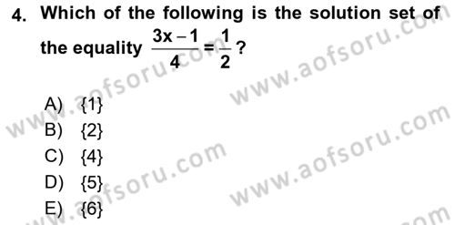 Mathematics 1 Dersi 2018 - 2019 Yılı (Final) Dönem Sonu Sınavı 4. Soru