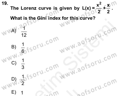 Mathematics 2 Dersi 2017 - 2018 Yılı (Vize) Ara Sınav Soruları 19. Soru