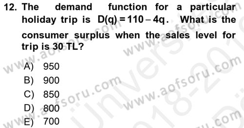 Mathematics 2 Dersi 2018 - 2019 Yılı (Vize) Ara Sınav Soruları 12. Soru