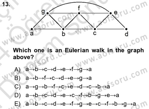Mathematics 2 Dersi 2023 - 2024 Yılı (Final) Dönem Sonu Sınav Soruları 13. Soru