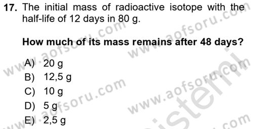 Mathematics 2 Dersi 2024 - 2025 Yılı (Vize) Ara Sınav Soruları 17. Soru
