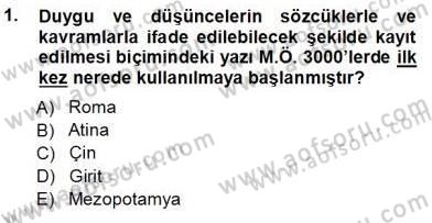 Haberciliğin Temel Kavramları Dersi 2012 - 2013 Yılı (Vize) Ara Sınav Soruları 1. Soru