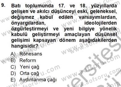 Haberciliğin Temel Kavramları Dersi Ara Sınavı Deneme Sınav Soruları 9. Soru