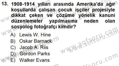 Haberciliğin Temel Kavramları Dersi 2012 - 2013 Yılı (Final) Dönem Sonu Sınav Soruları 13. Soru