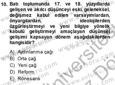 Haberciliğin Temel Kavramları Dersi 2013 - 2014 Yılı (Vize) Ara Sınav Soruları 10. Soru