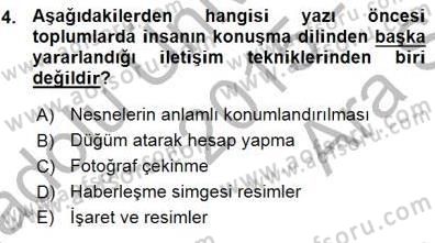 Haberciliğin Temel Kavramları Dersi 2015 - 2016 Yılı (Vize) Ara Sınav Soruları 4. Soru