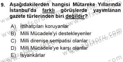 Haberciliğin Temel Kavramları Dersi 2015 - 2016 Yılı (Vize) Ara Sınav Soruları 9. Soru