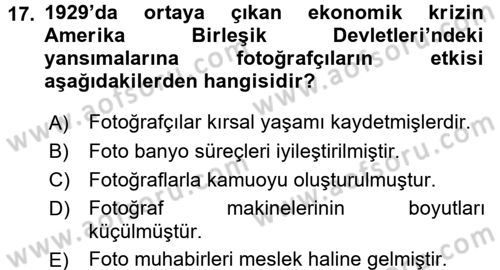 Haberciliğin Temel Kavramları Dersi 2016 - 2017 Yılı (Final) Dönem Sonu Sınav Soruları 17. Soru