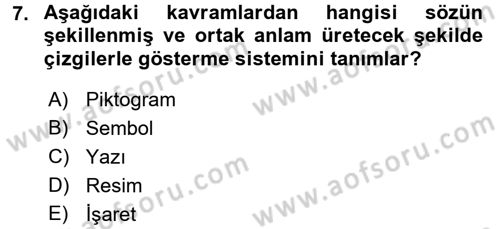 Haberciliğin Temel Kavramları Dersi Ara Sınavı Deneme Sınav Soruları 7. Soru