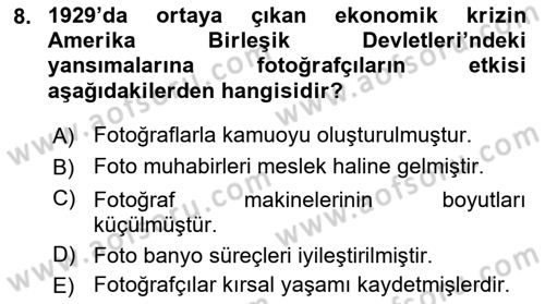 Haberciliğin Temel Kavramları Dersi 2019 - 2020 Yılı (Final) Dönem Sonu Sınav Soruları 8. Soru