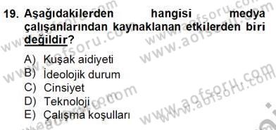 Haber Toplama Teknikleri Dersi 2012 - 2013 Yılı (Final) Dönem Sonu Sınav Soruları 19. Soru