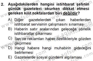 Haber Toplama Teknikleri Dersi 2012 - 2013 Yılı (Final) Dönem Sonu Sınav Soruları 2. Soru