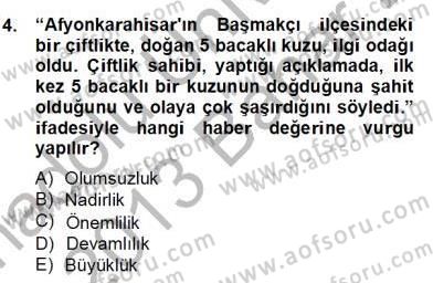 Haber Toplama Teknikleri Dersi 2012 - 2013 Yılı (Final) Dönem Sonu Sınav Soruları 4. Soru