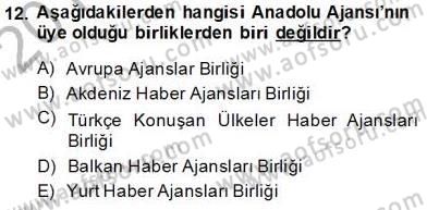 Haber Toplama Teknikleri Dersi 2013 - 2014 Yılı (Final) Dönem Sonu Sınav Soruları 12. Soru