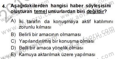 Haber Toplama Teknikleri Dersi 2013 - 2014 Yılı (Final) Dönem Sonu Sınav Soruları 4. Soru