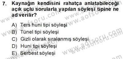 Haber Toplama Teknikleri Dersi 2014 - 2015 Yılı (Final) Dönem Sonu Sınav Soruları 7. Soru
