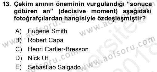 Haber Toplama Teknikleri Dersi 2017 - 2018 Yılı (Final) Dönem Sonu Sınav Soruları 13. Soru
