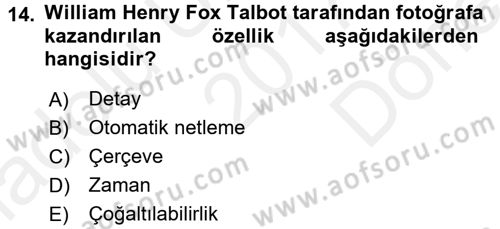Haber Toplama Teknikleri Dersi 2017 - 2018 Yılı (Final) Dönem Sonu Sınav Soruları 14. Soru